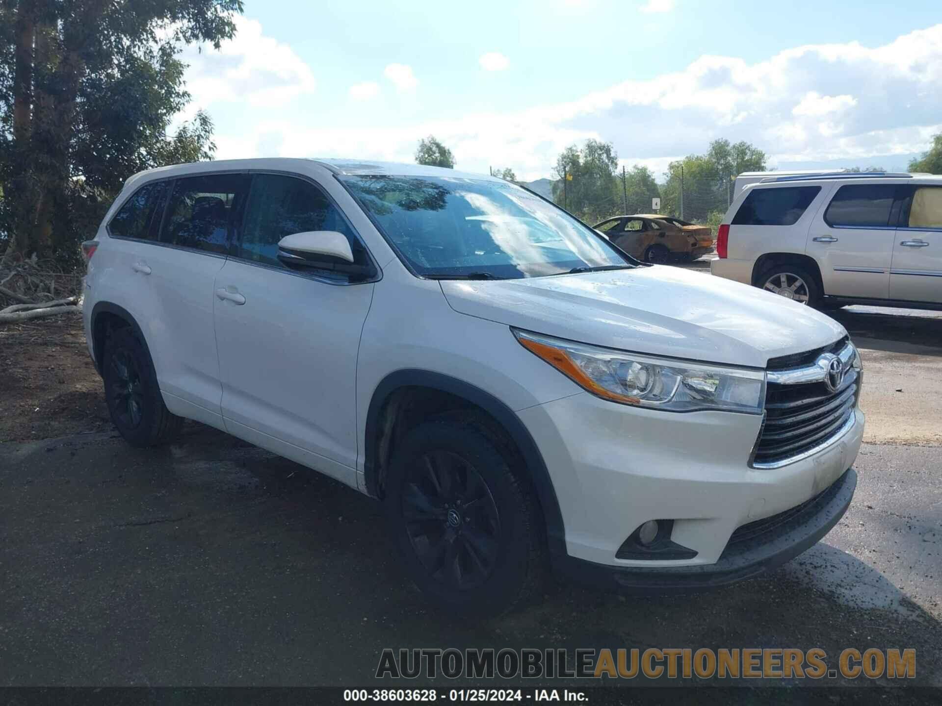 5TDZKRFH2GS126175 TOYOTA HIGHLANDER 2016