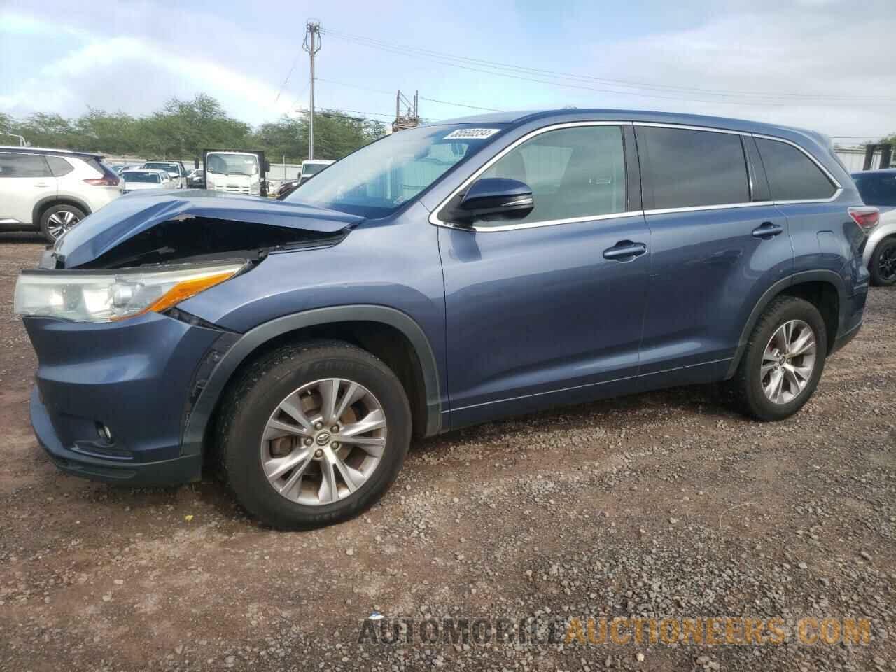 5TDZKRFH2GS126211 TOYOTA HIGHLANDER 2016