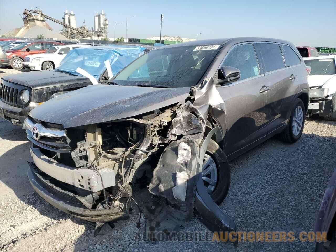 5TDZKRFH2GS142893 TOYOTA HIGHLANDER 2016