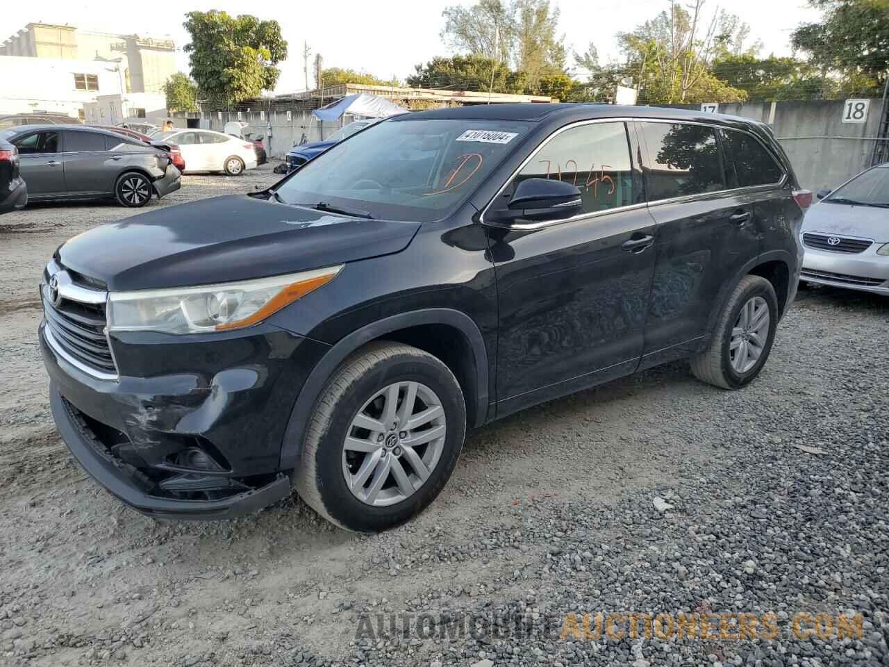 5TDZKRFH2GS163615 TOYOTA HIGHLANDER 2016