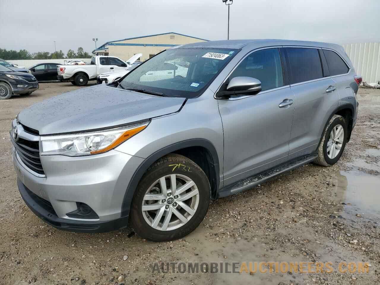 5TDZKRFH2GS165669 TOYOTA HIGHLANDER 2016