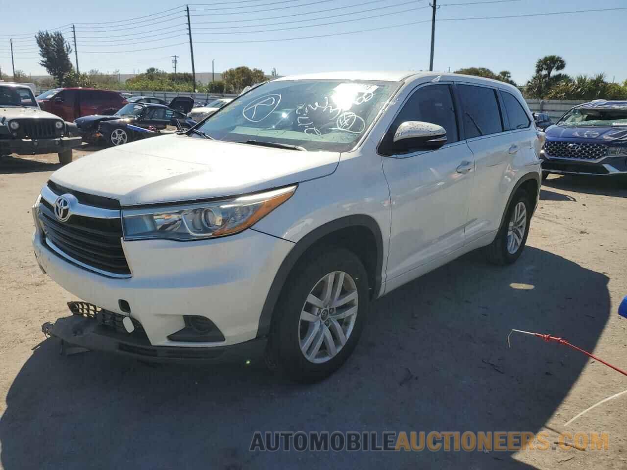 5TDZKRFH2GS173562 TOYOTA HIGHLANDER 2016