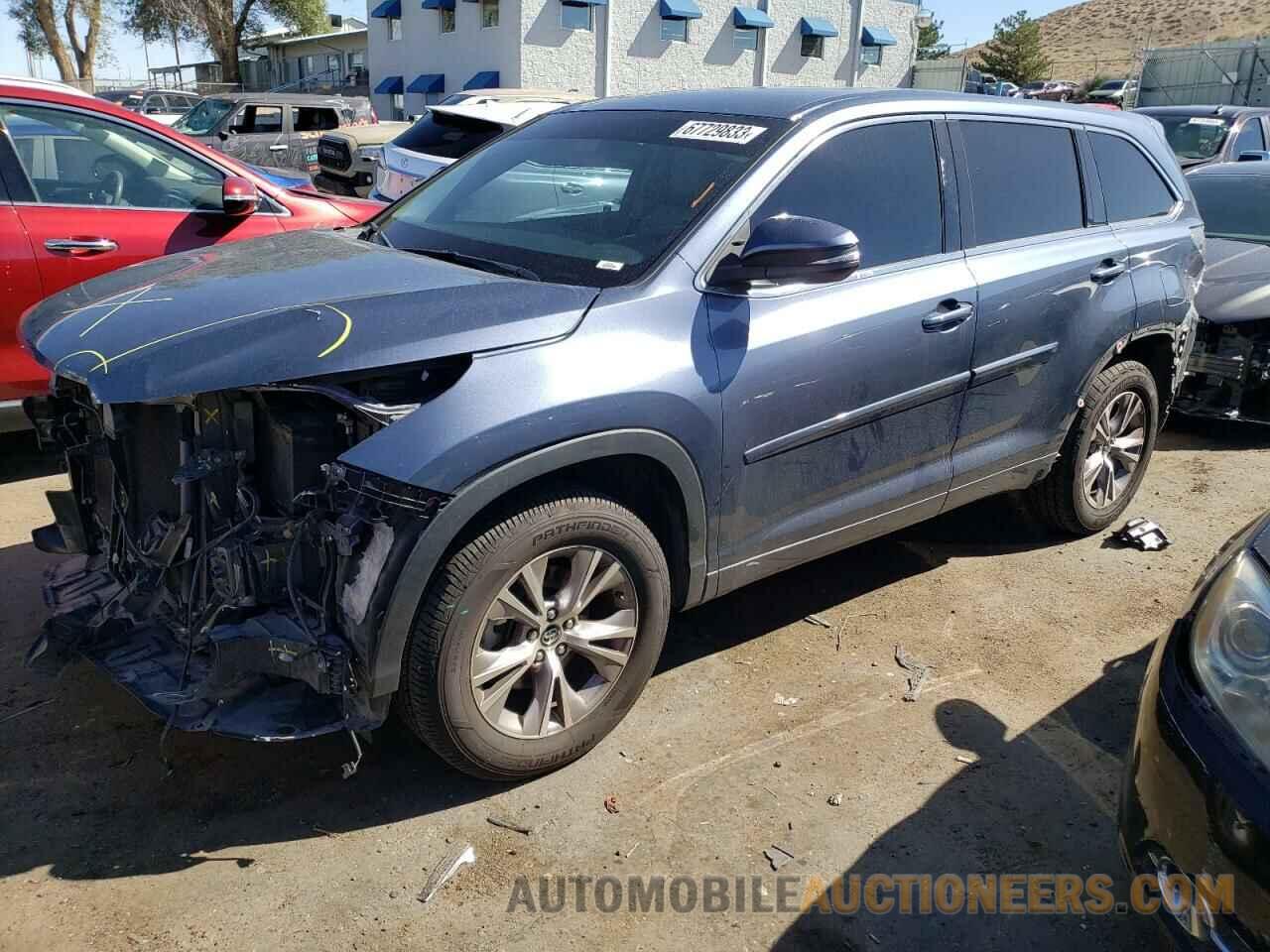 5TDZKRFH2GS175702 TOYOTA HIGHLANDER 2016