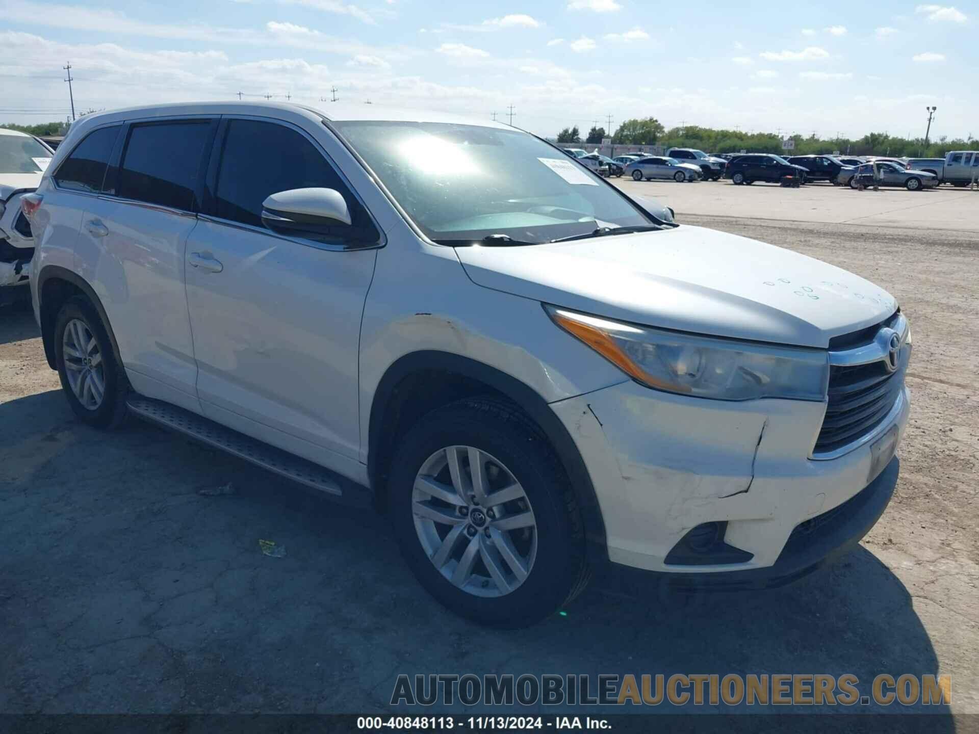 5TDZKRFH2GS177062 TOYOTA HIGHLANDER 2016