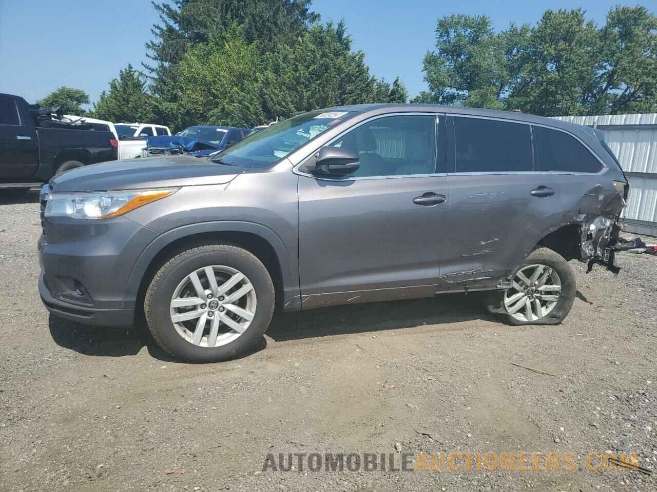 5TDZKRFH2GS177384 TOYOTA HIGHLANDER 2016