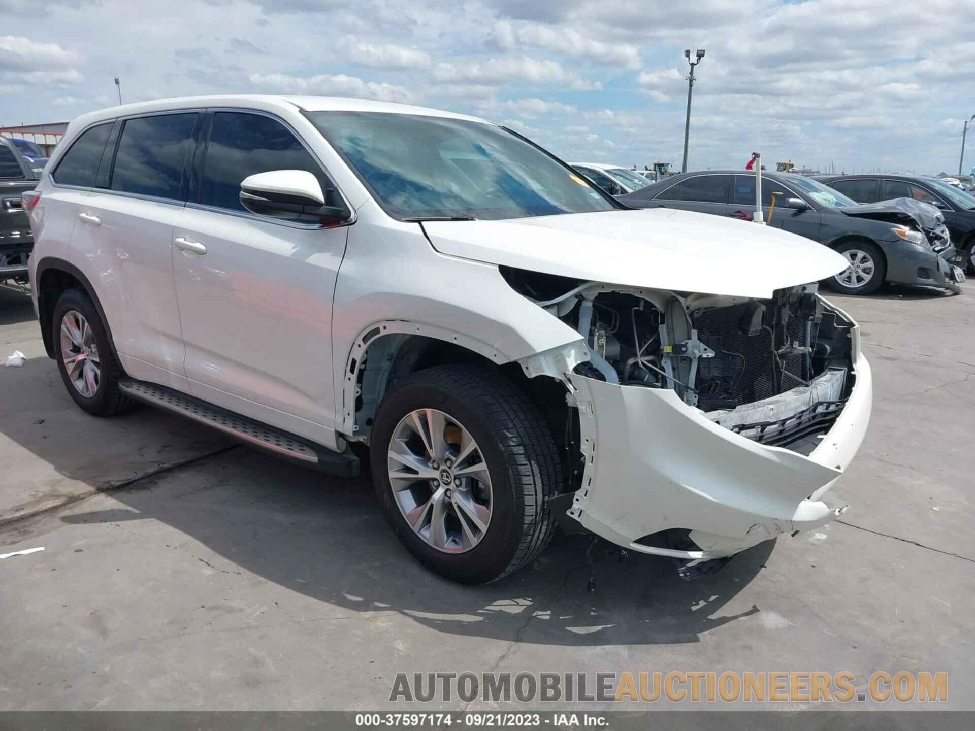 5TDZKRFH2GS180074 TOYOTA HIGHLANDER 2016