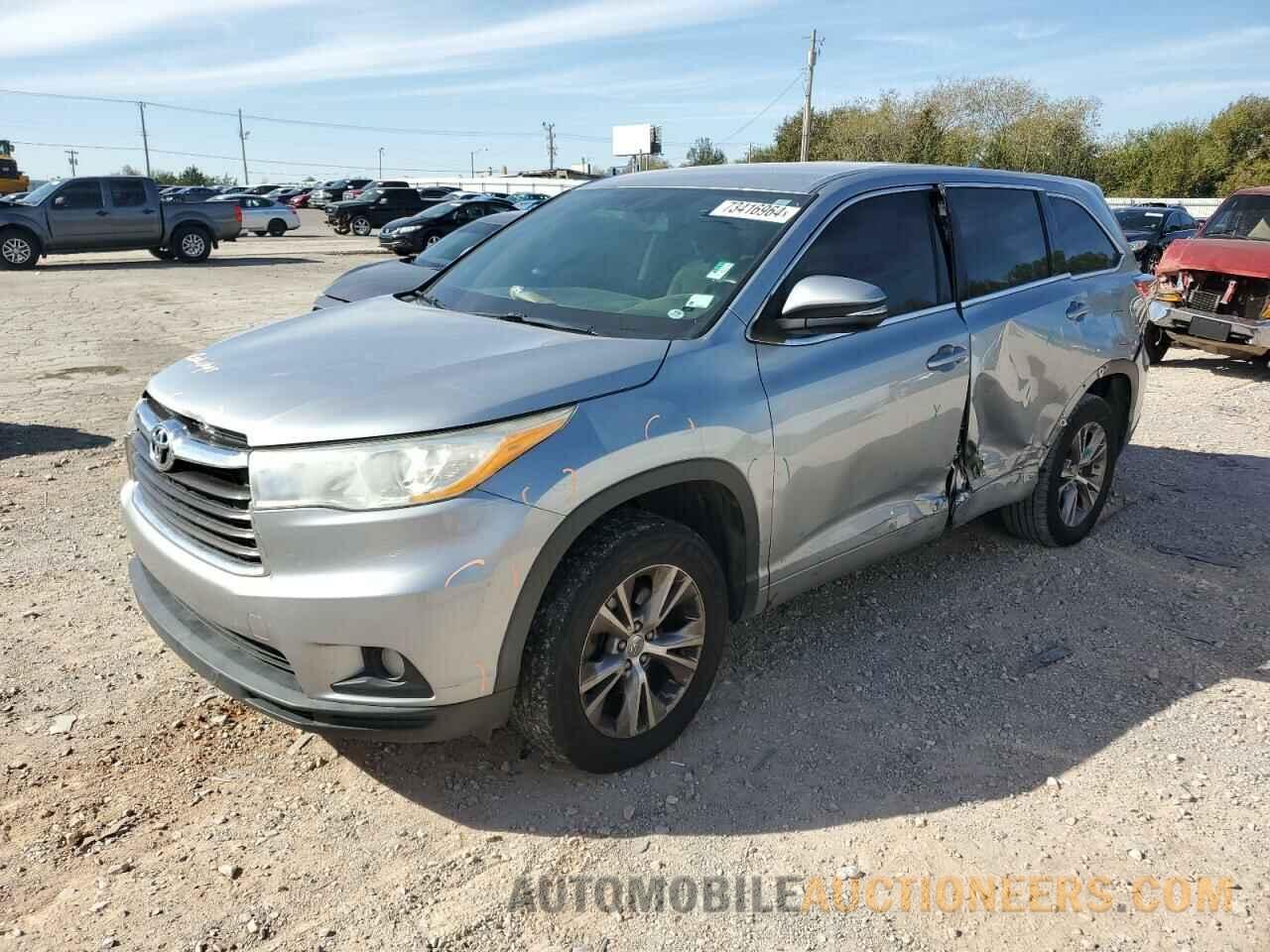 5TDZKRFH3ES032402 TOYOTA HIGHLANDER 2014