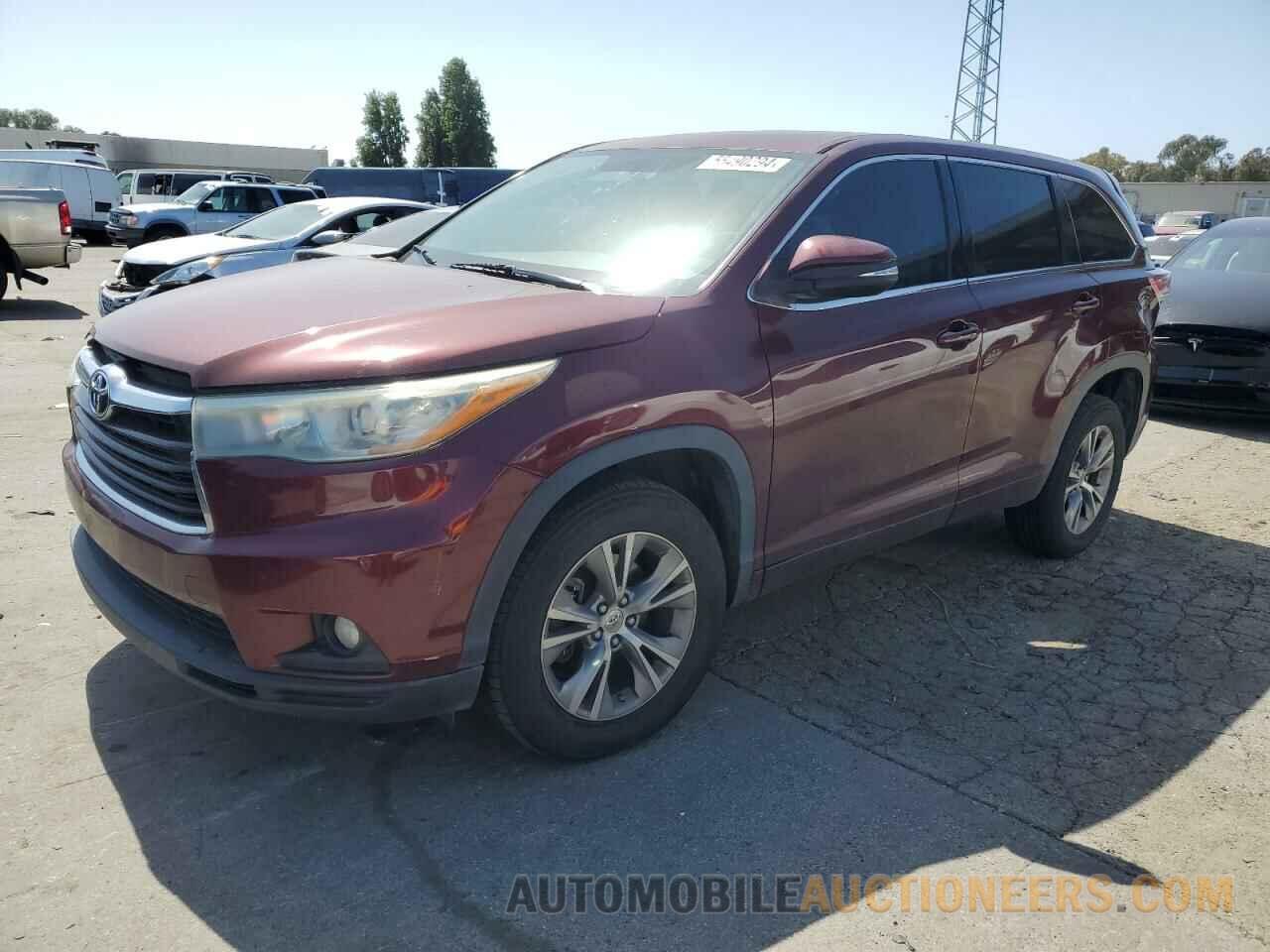 5TDZKRFH3FS055440 TOYOTA HIGHLANDER 2015