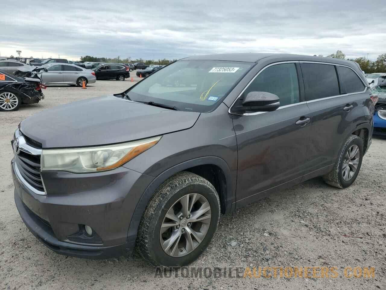 5TDZKRFH3FS056765 TOYOTA HIGHLANDER 2015