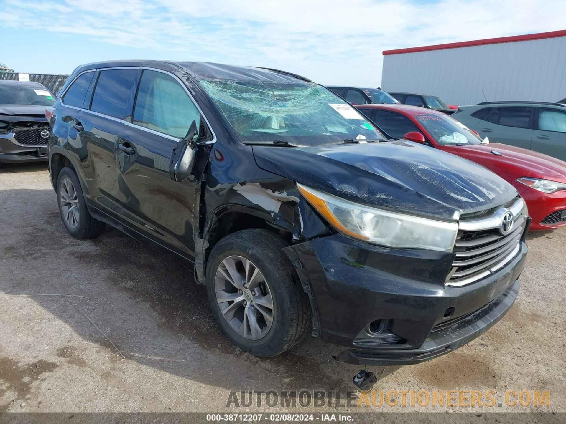 5TDZKRFH3FS078877 TOYOTA HIGHLANDER 2015