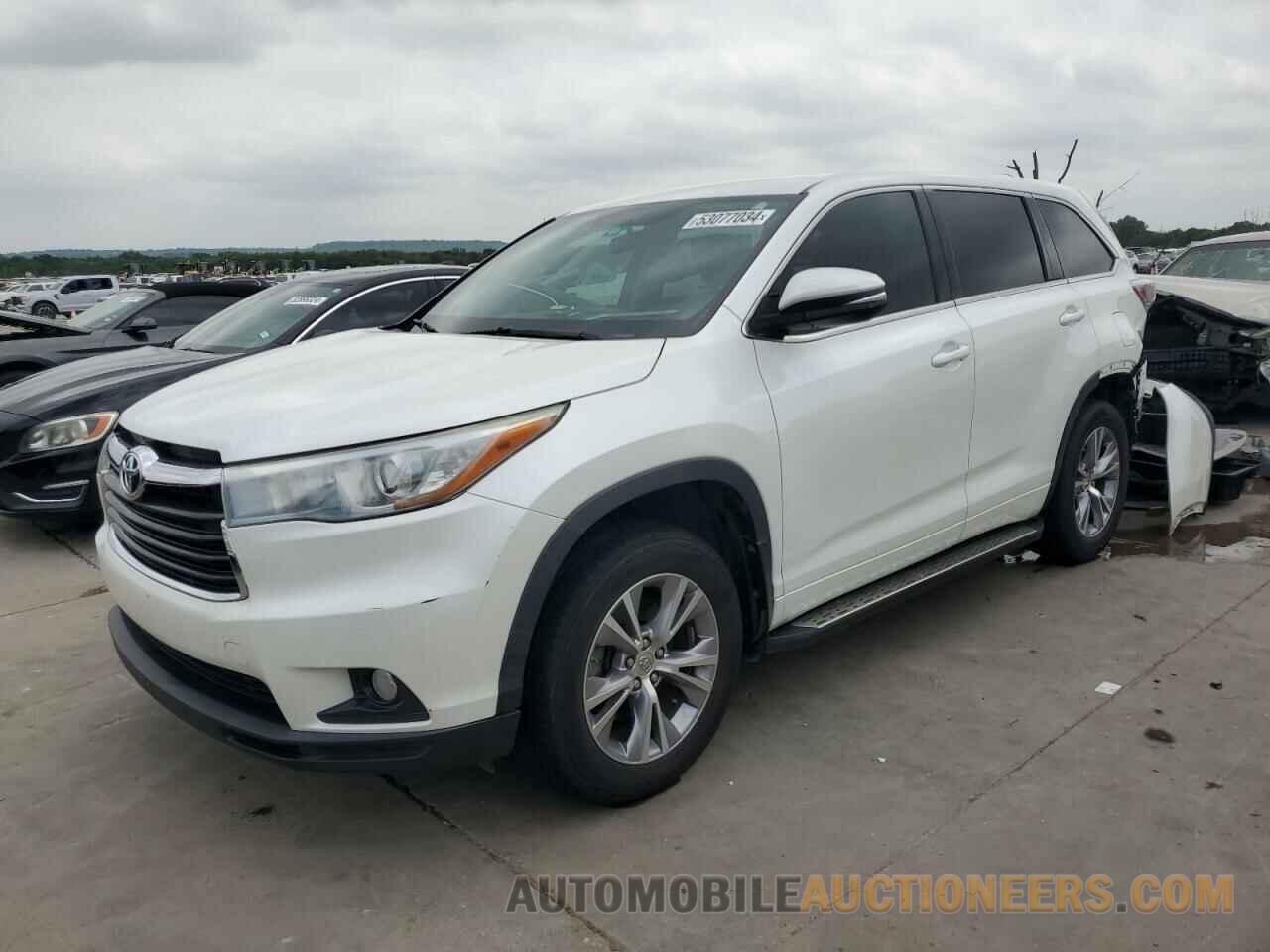 5TDZKRFH3FS080385 TOYOTA HIGHLANDER 2015