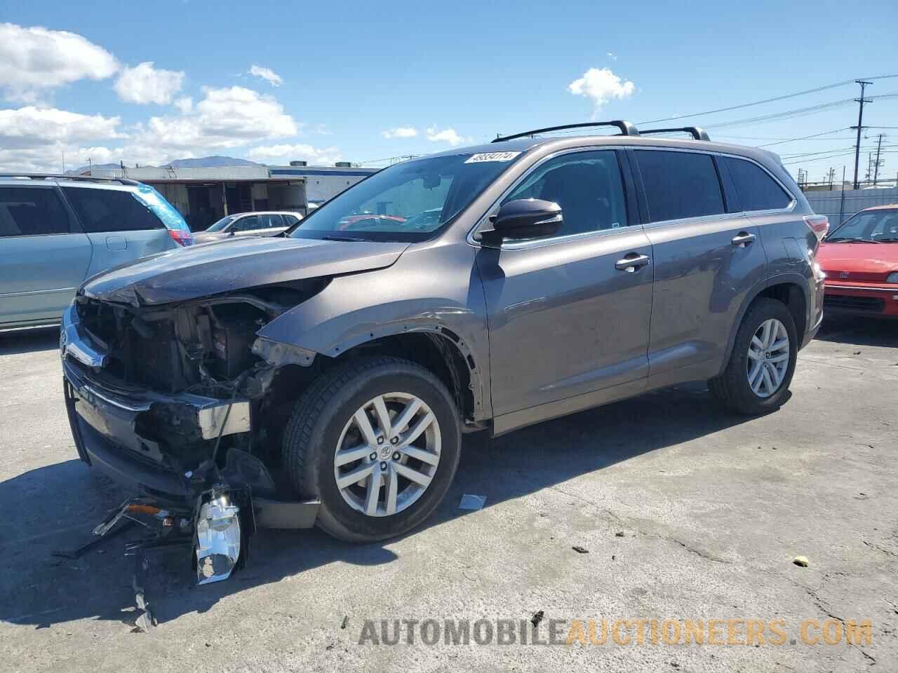 5TDZKRFH3FS087062 TOYOTA HIGHLANDER 2015