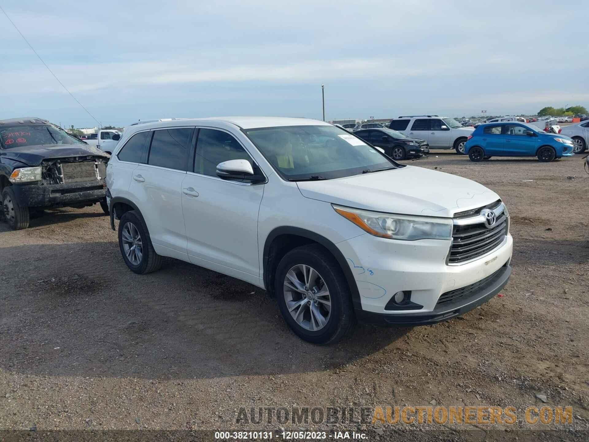 5TDZKRFH3FS092293 TOYOTA HIGHLANDER 2015