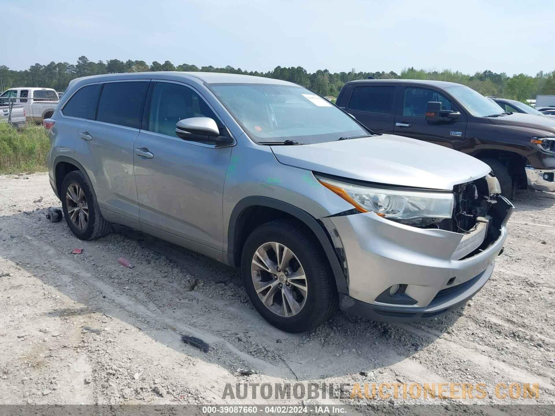 5TDZKRFH3FS106905 TOYOTA HIGHLANDER 2015