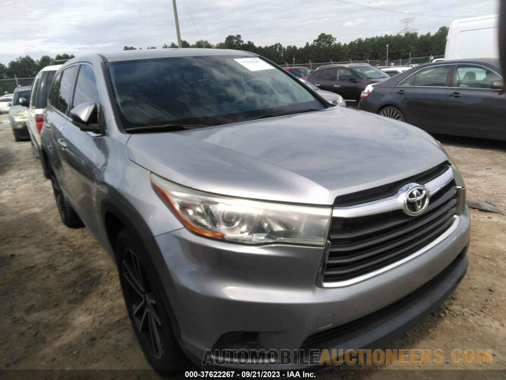 5TDZKRFH3GS132440 TOYOTA HIGHLANDER 2016