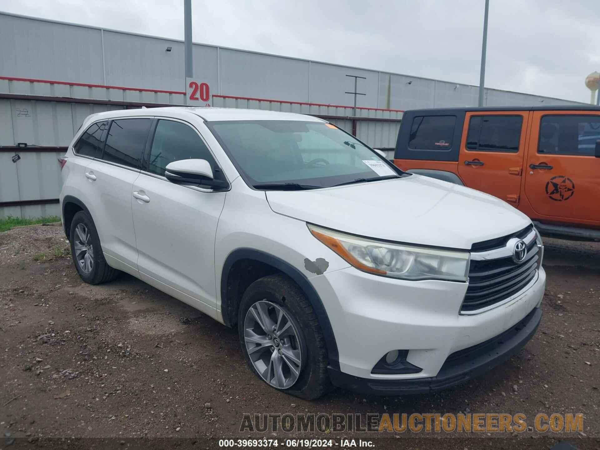 5TDZKRFH3GS135077 TOYOTA HIGHLANDER 2016