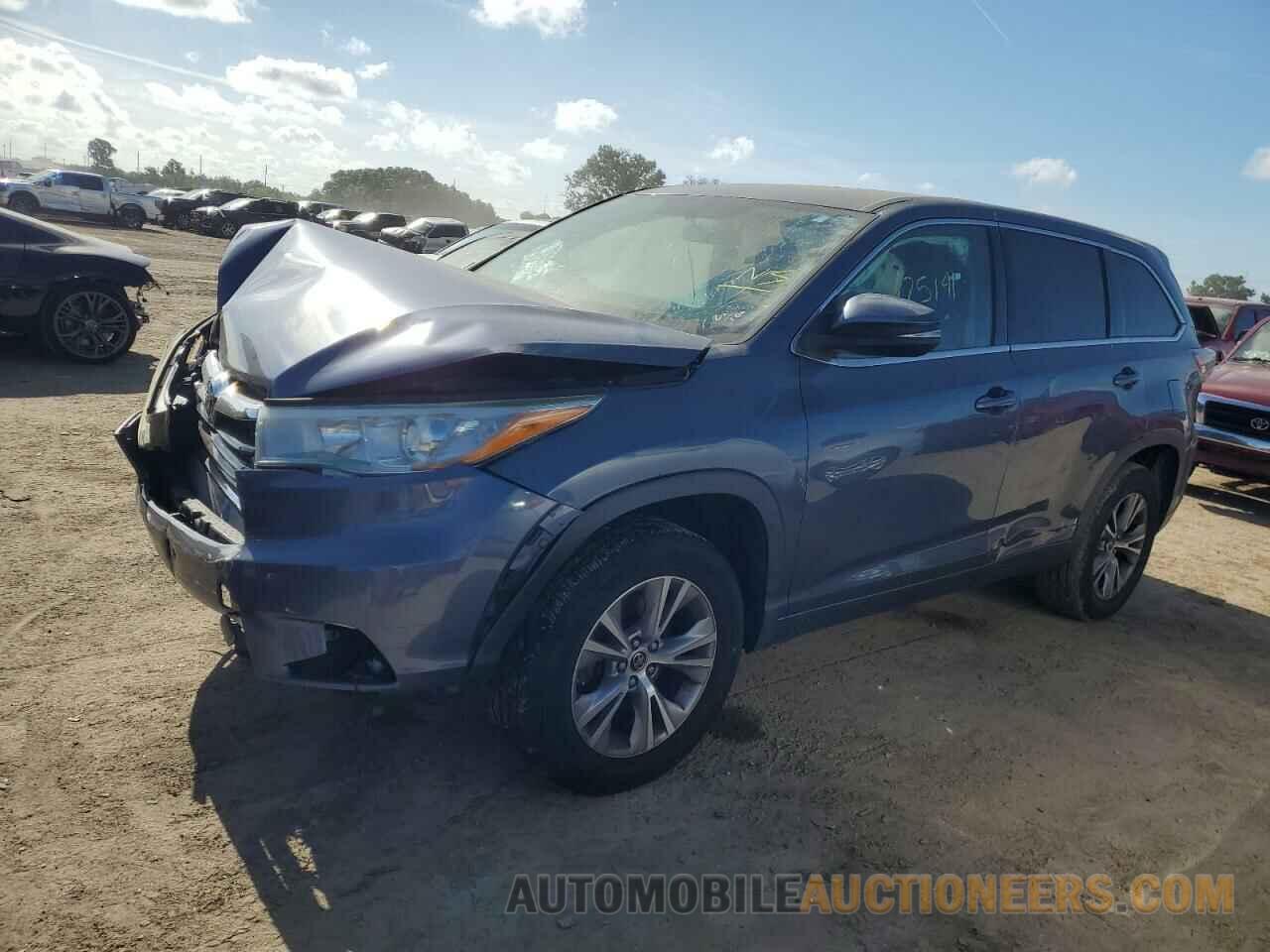 5TDZKRFH3GS142773 TOYOTA HIGHLANDER 2016