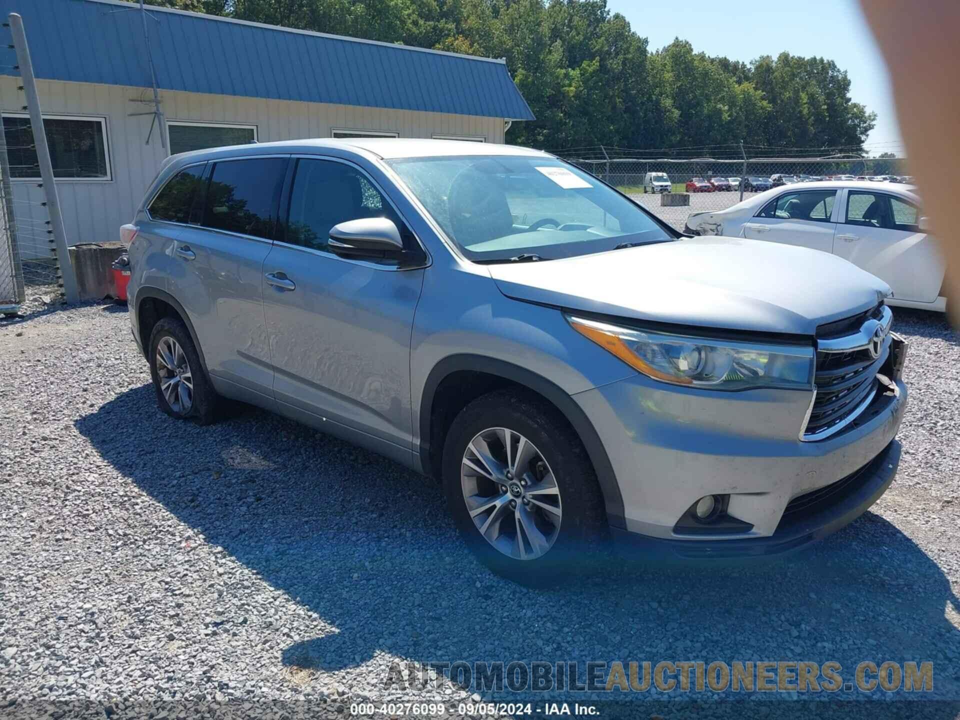 5TDZKRFH3GS163008 TOYOTA HIGHLANDER 2016