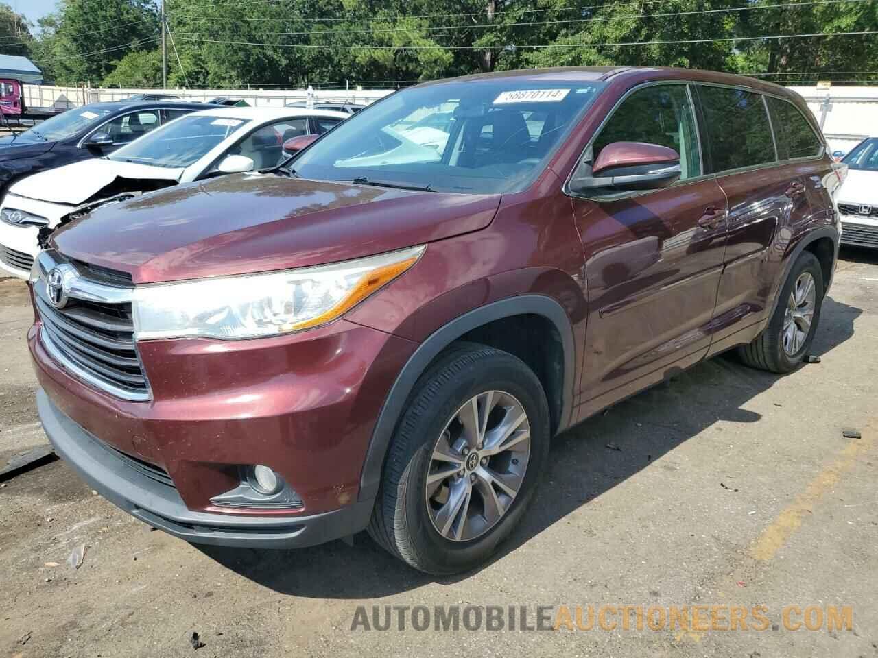 5TDZKRFH3GS166197 TOYOTA HIGHLANDER 2016