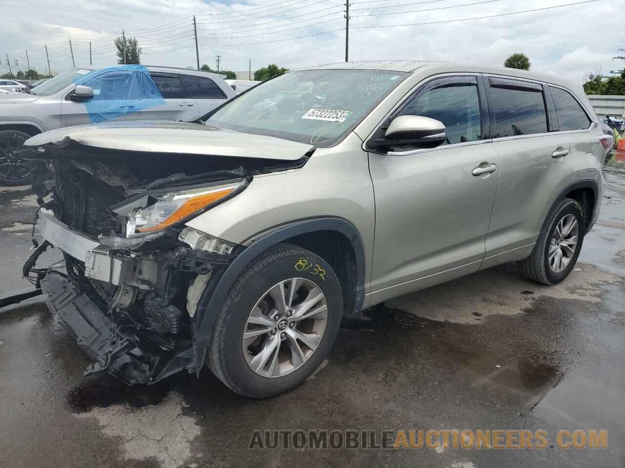 5TDZKRFH3GS172906 TOYOTA HIGHLANDER 2016