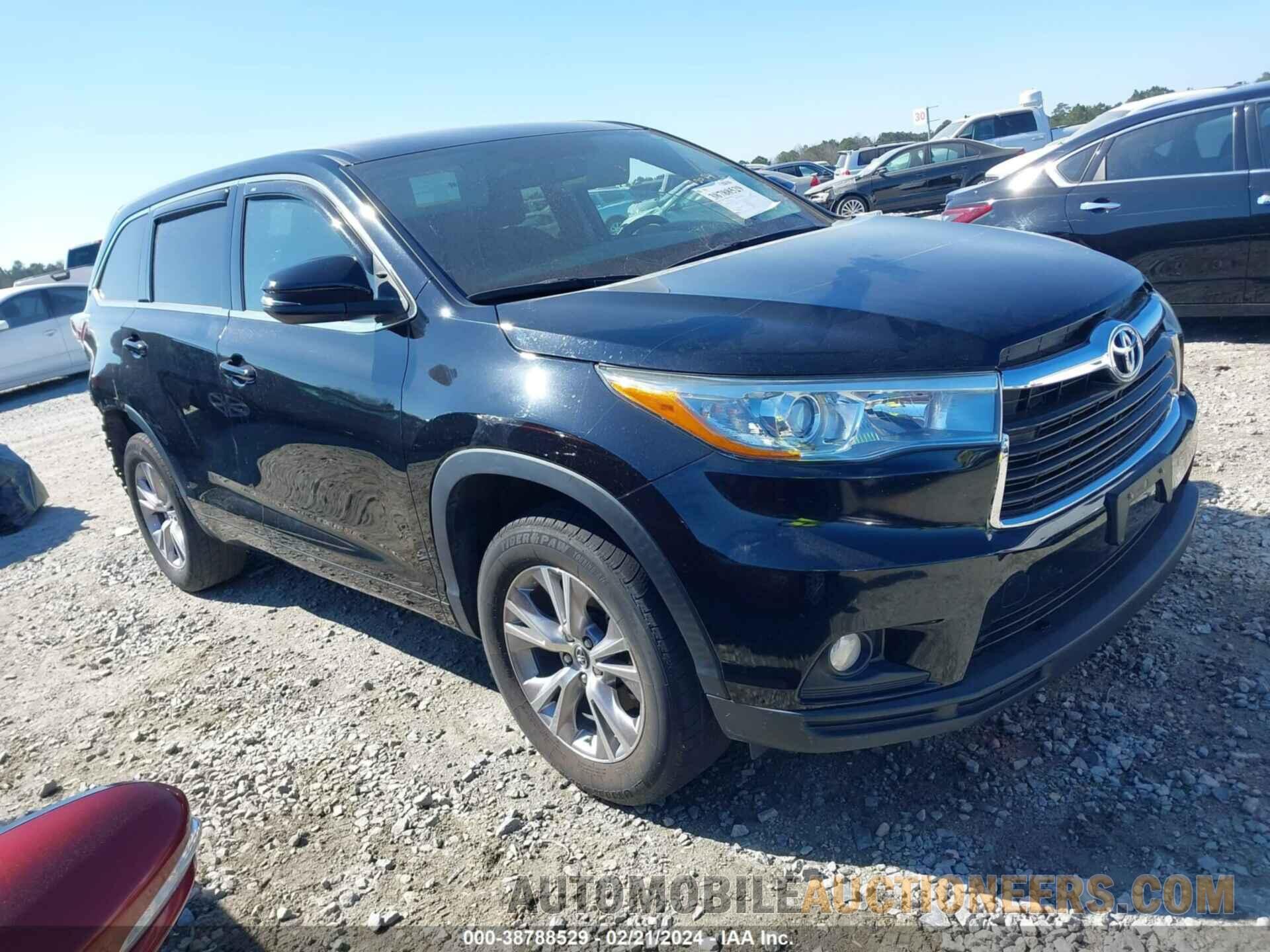 5TDZKRFH3GS177409 TOYOTA HIGHLANDER 2016