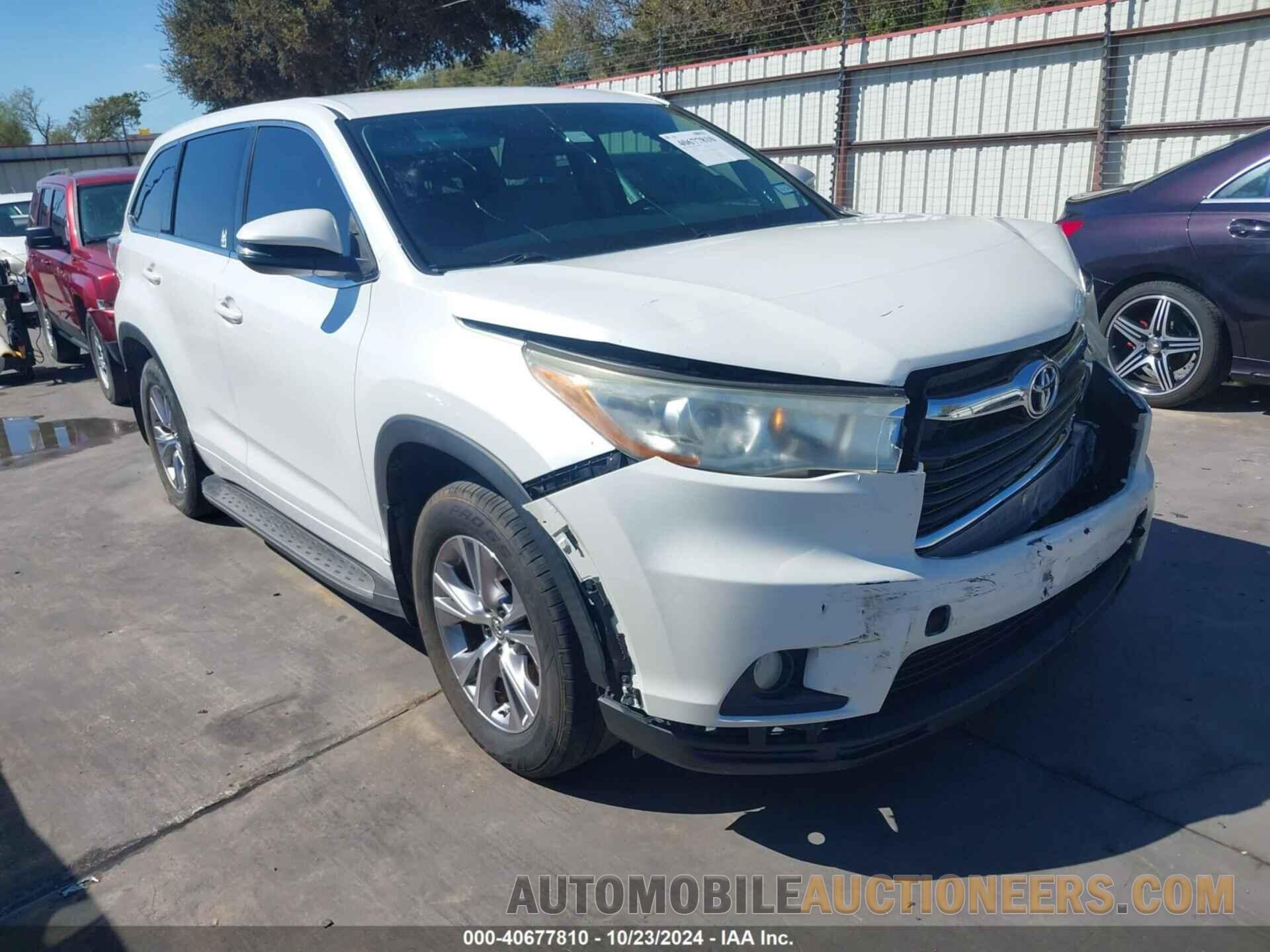 5TDZKRFH3GS182061 TOYOTA HIGHLANDER 2016