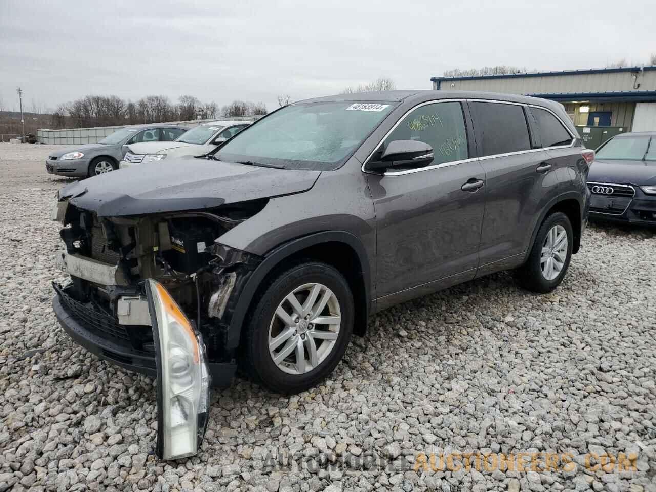 5TDZKRFH4FS049954 TOYOTA HIGHLANDER 2015