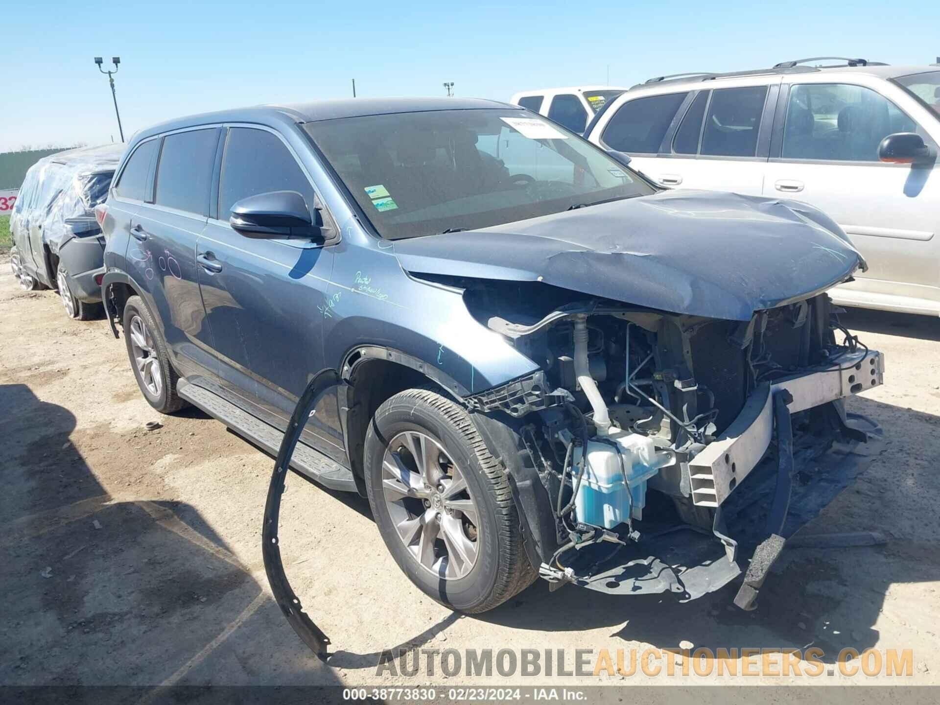 5TDZKRFH4FS059108 TOYOTA HIGHLANDER 2015