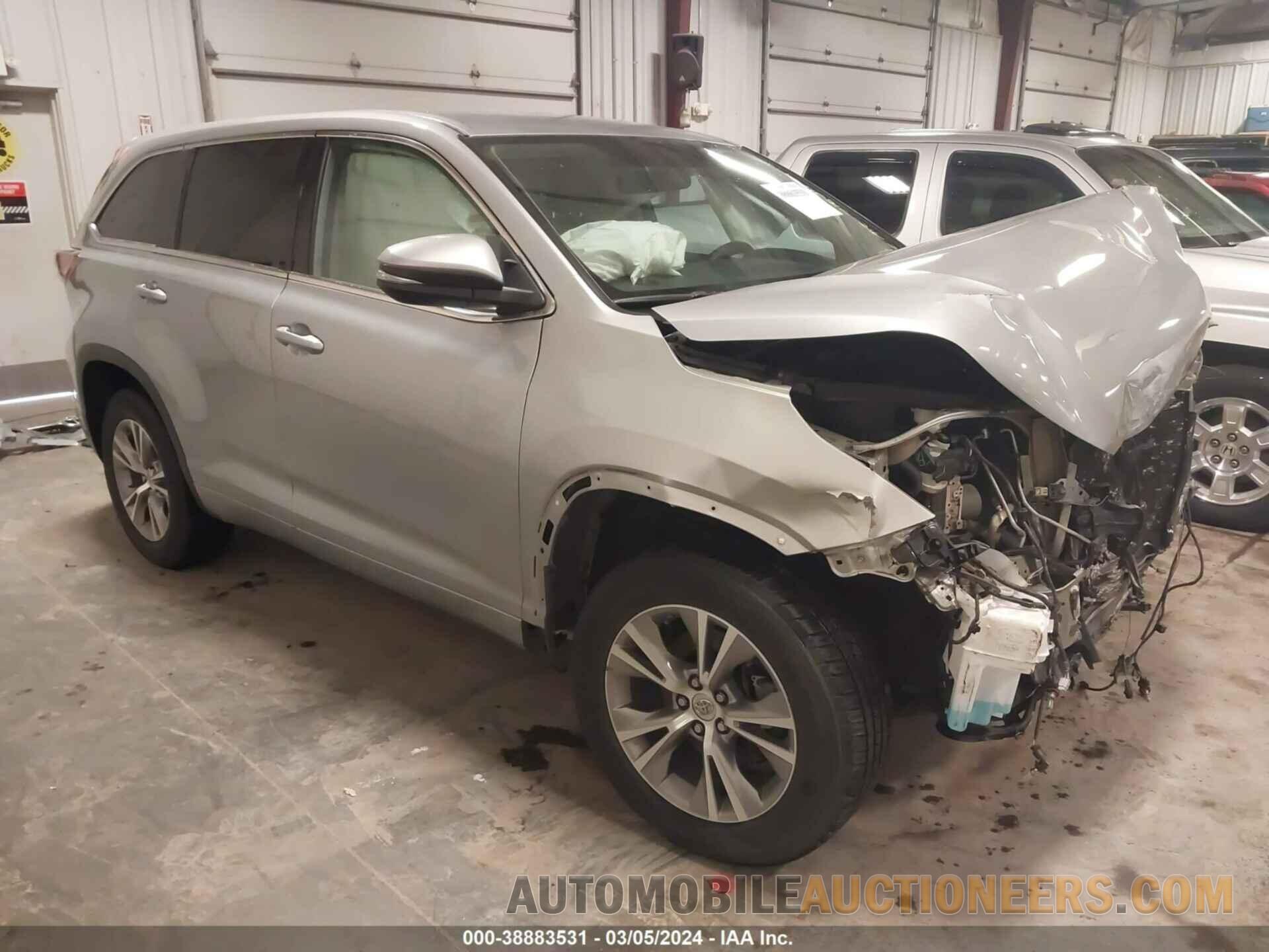 5TDZKRFH4FS096319 TOYOTA HIGHLANDER 2015