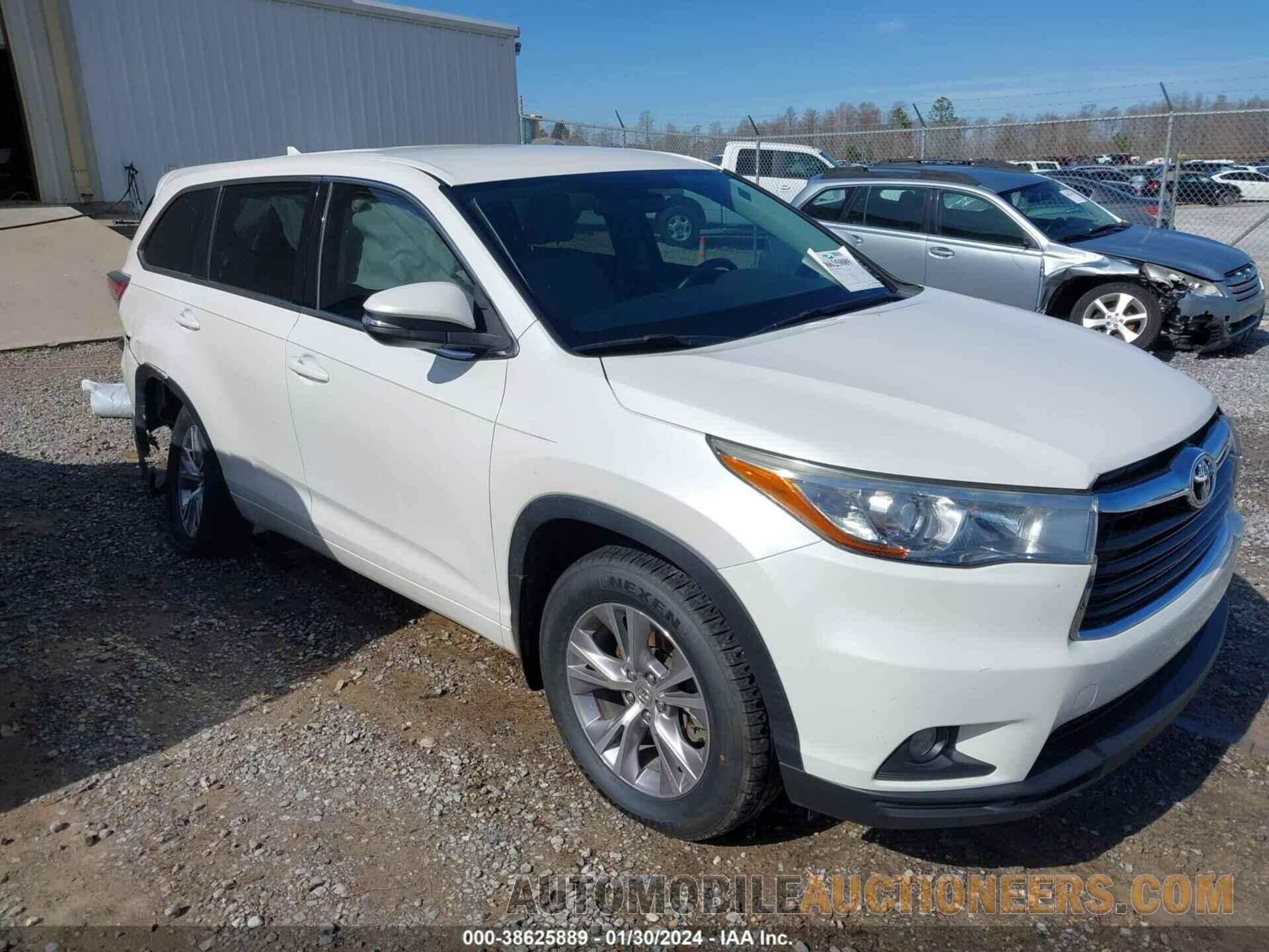 5TDZKRFH4FS097275 TOYOTA HIGHLANDER 2015