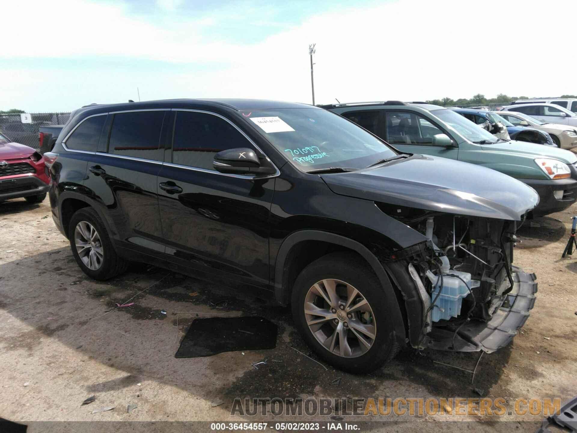 5TDZKRFH4FS110686 TOYOTA HIGHLANDER 2015