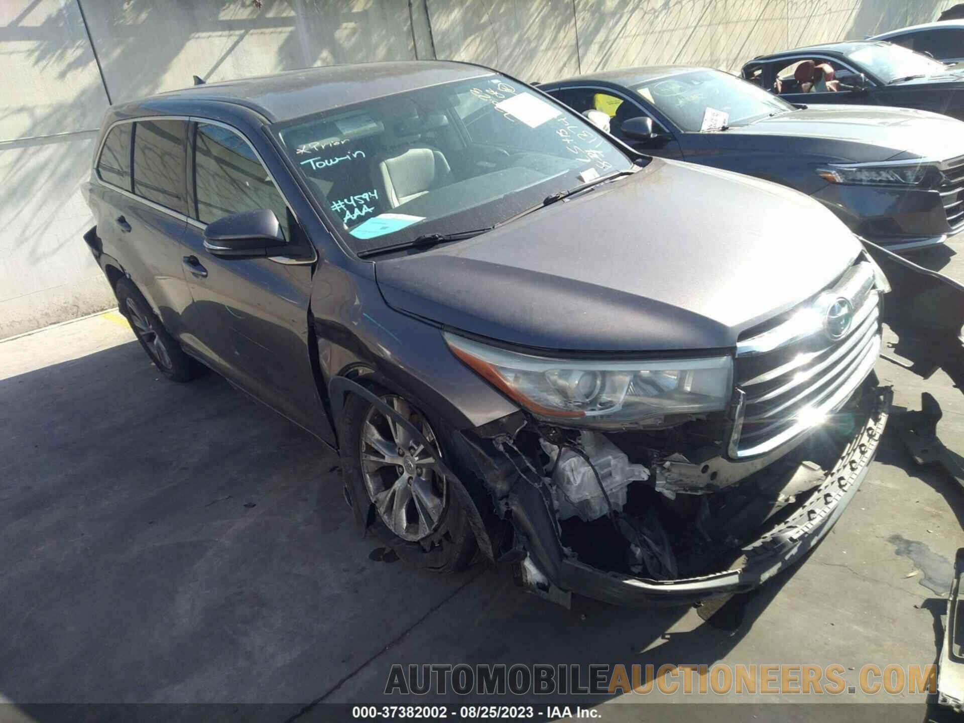 5TDZKRFH4FS113748 TOYOTA HIGHLANDER 2015