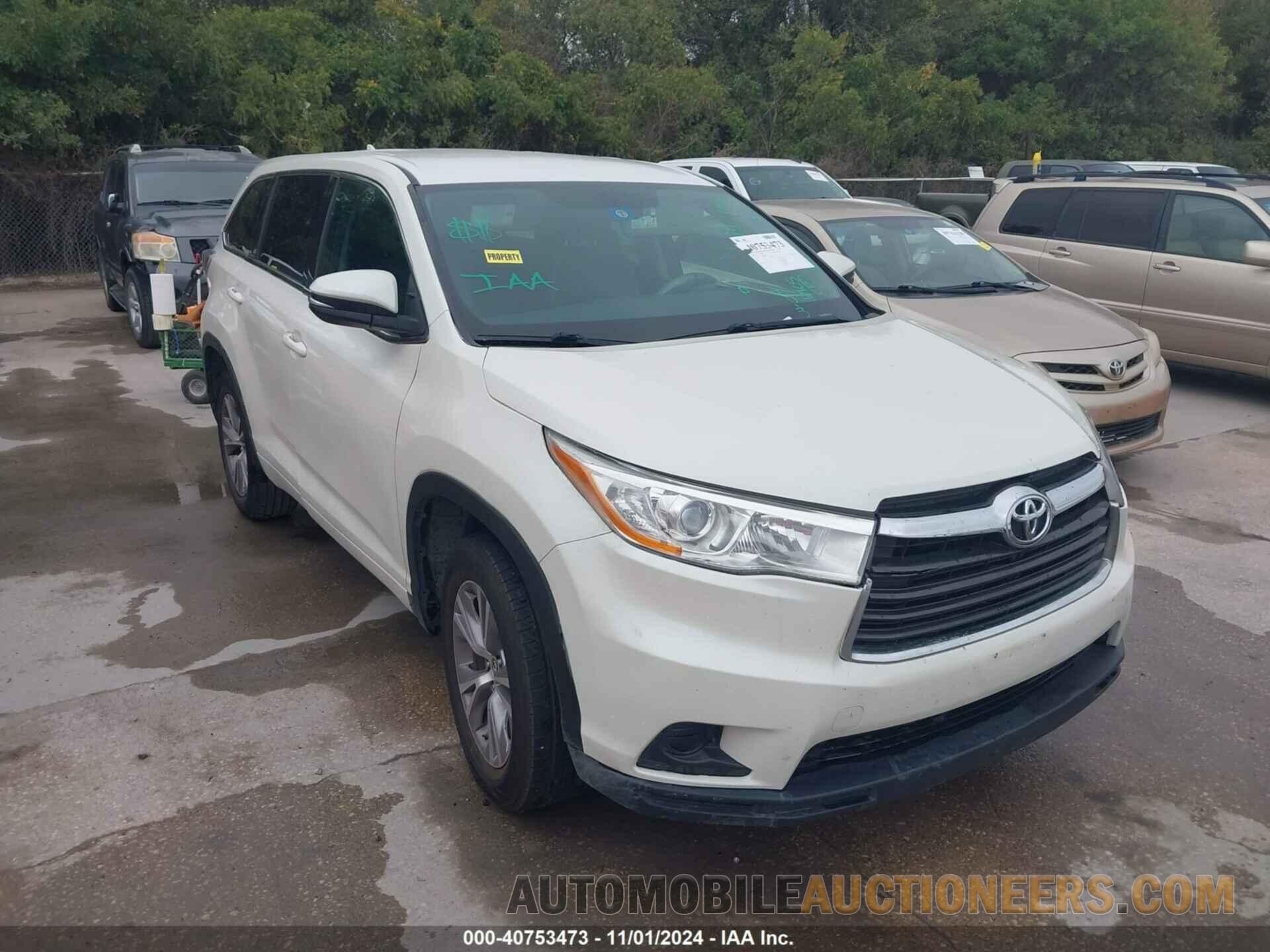 5TDZKRFH4GS161879 TOYOTA HIGHLANDER 2016