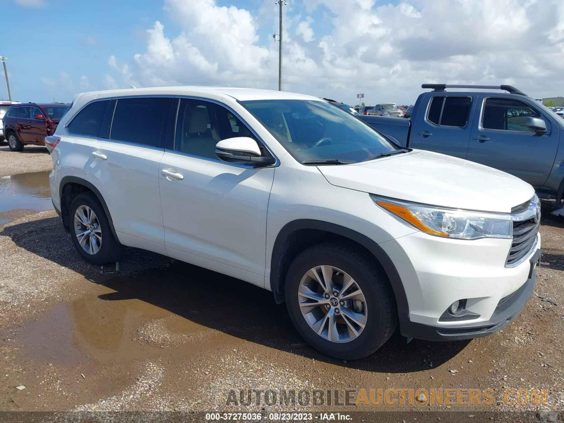 5TDZKRFH4GS171327 TOYOTA HIGHLANDER 2016