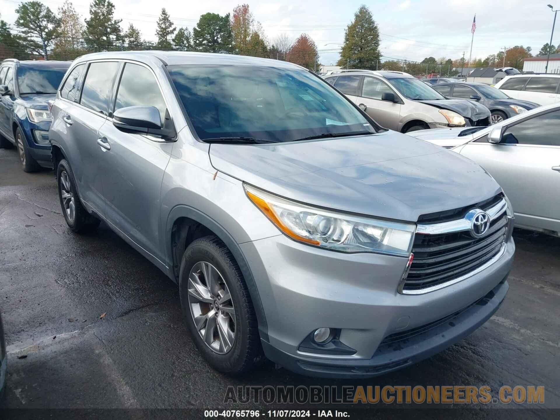 5TDZKRFH4GS184269 TOYOTA HIGHLANDER 2016