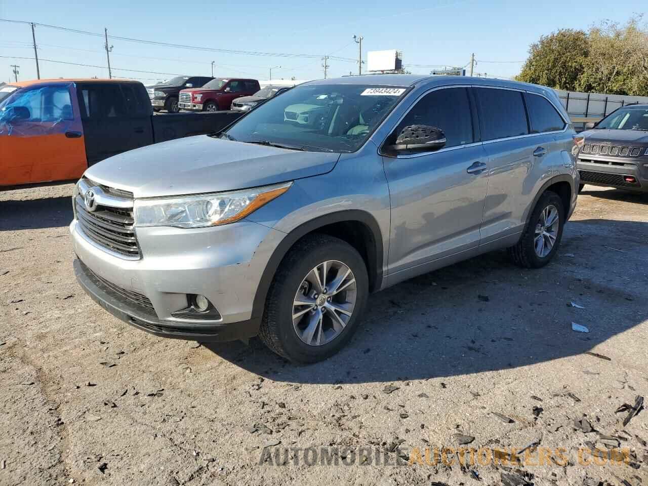 5TDZKRFH5FS049669 TOYOTA HIGHLANDER 2015