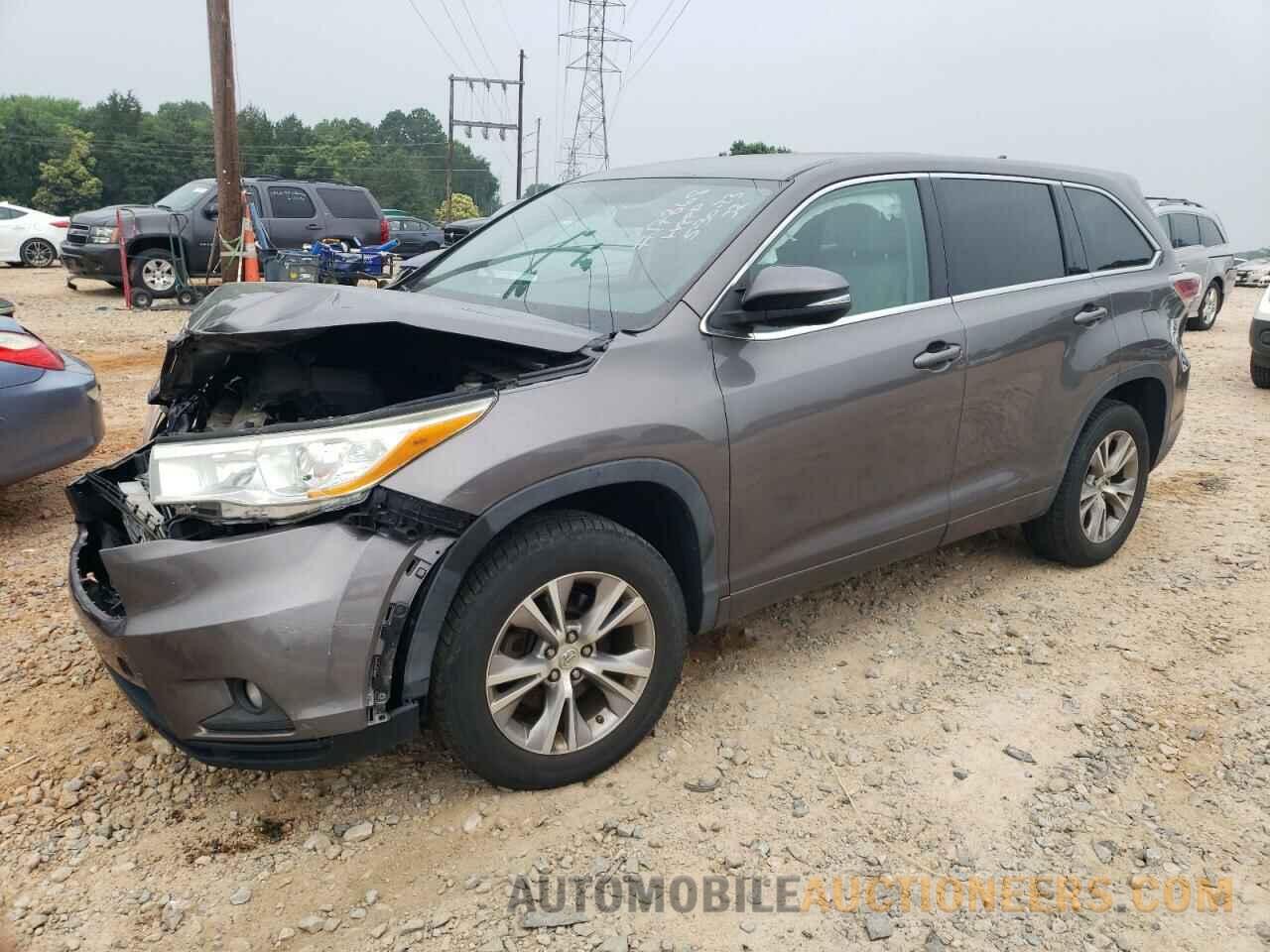 5TDZKRFH5FS076628 TOYOTA HIGHLANDER 2015