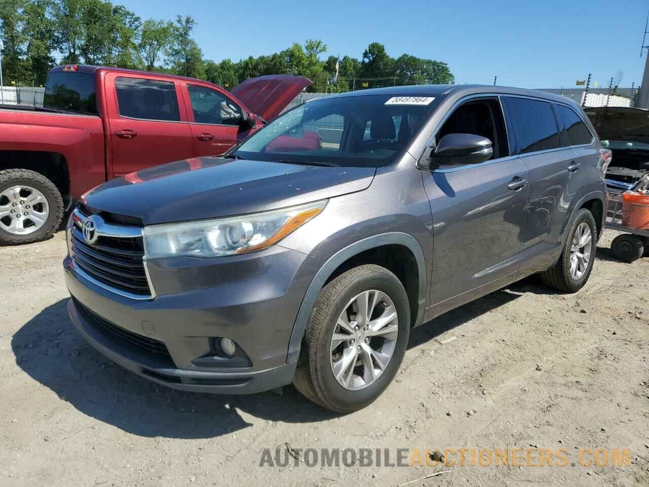 5TDZKRFH5FS107294 TOYOTA HIGHLANDER 2015