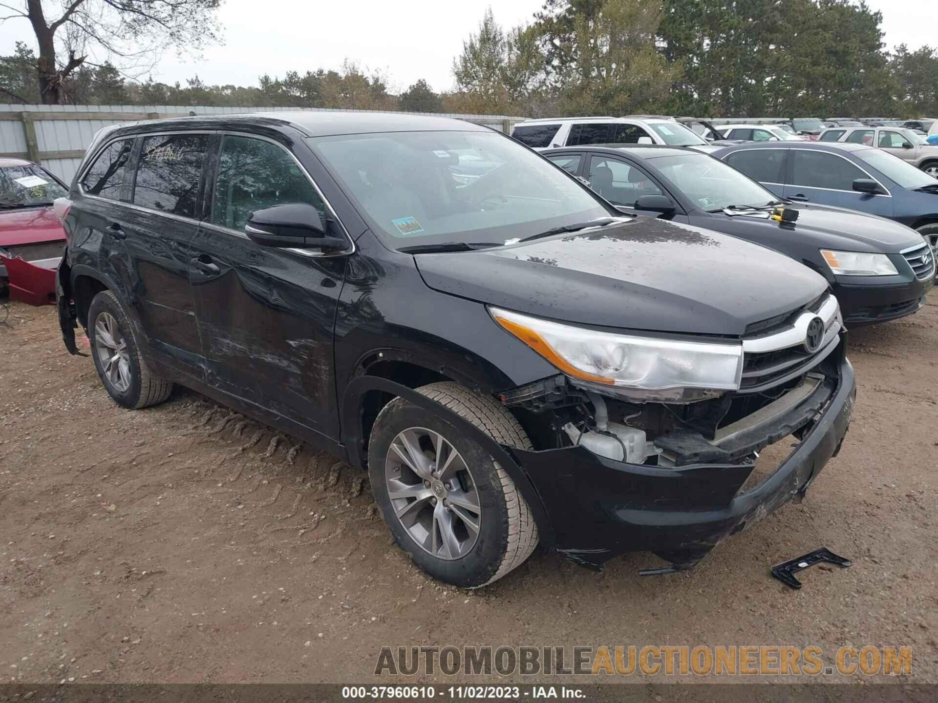 5TDZKRFH5FS112348 TOYOTA HIGHLANDER 2015