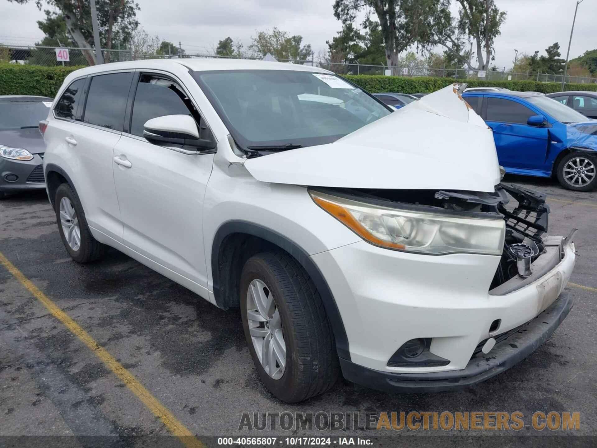 5TDZKRFH5FS112799 TOYOTA HIGHLANDER 2015