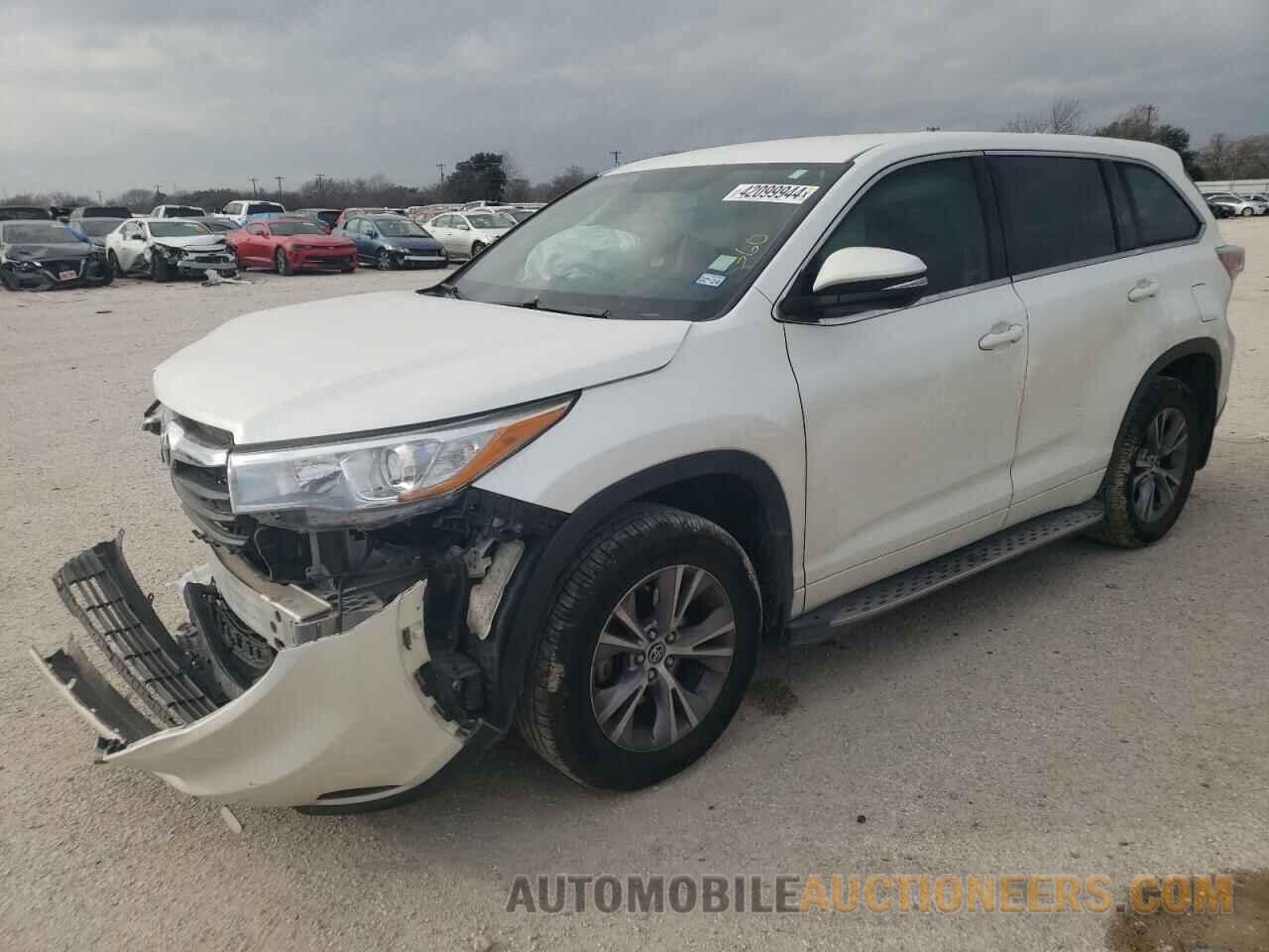 5TDZKRFH5GS133668 TOYOTA HIGHLANDER 2016