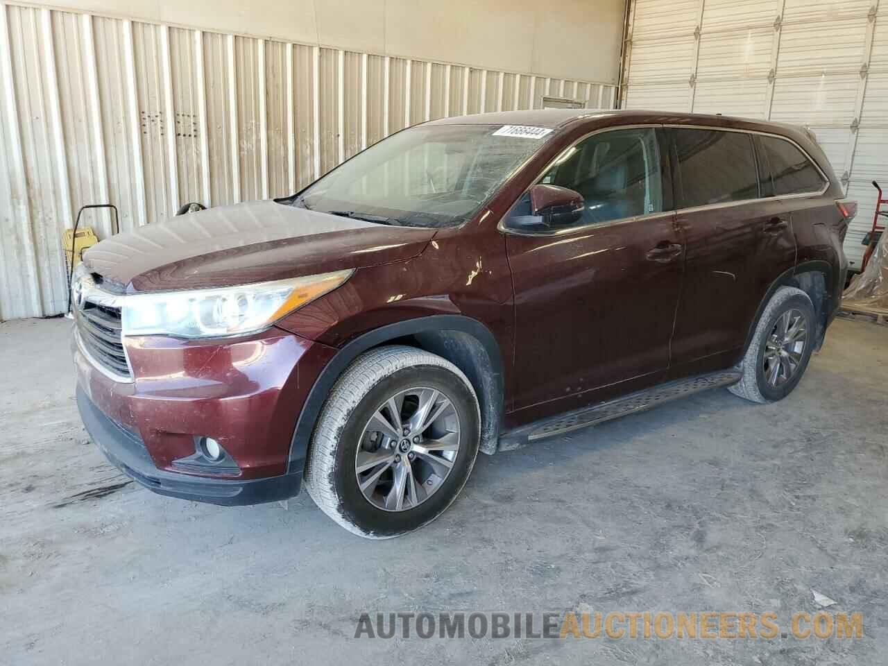 5TDZKRFH5GS151488 TOYOTA HIGHLANDER 2016