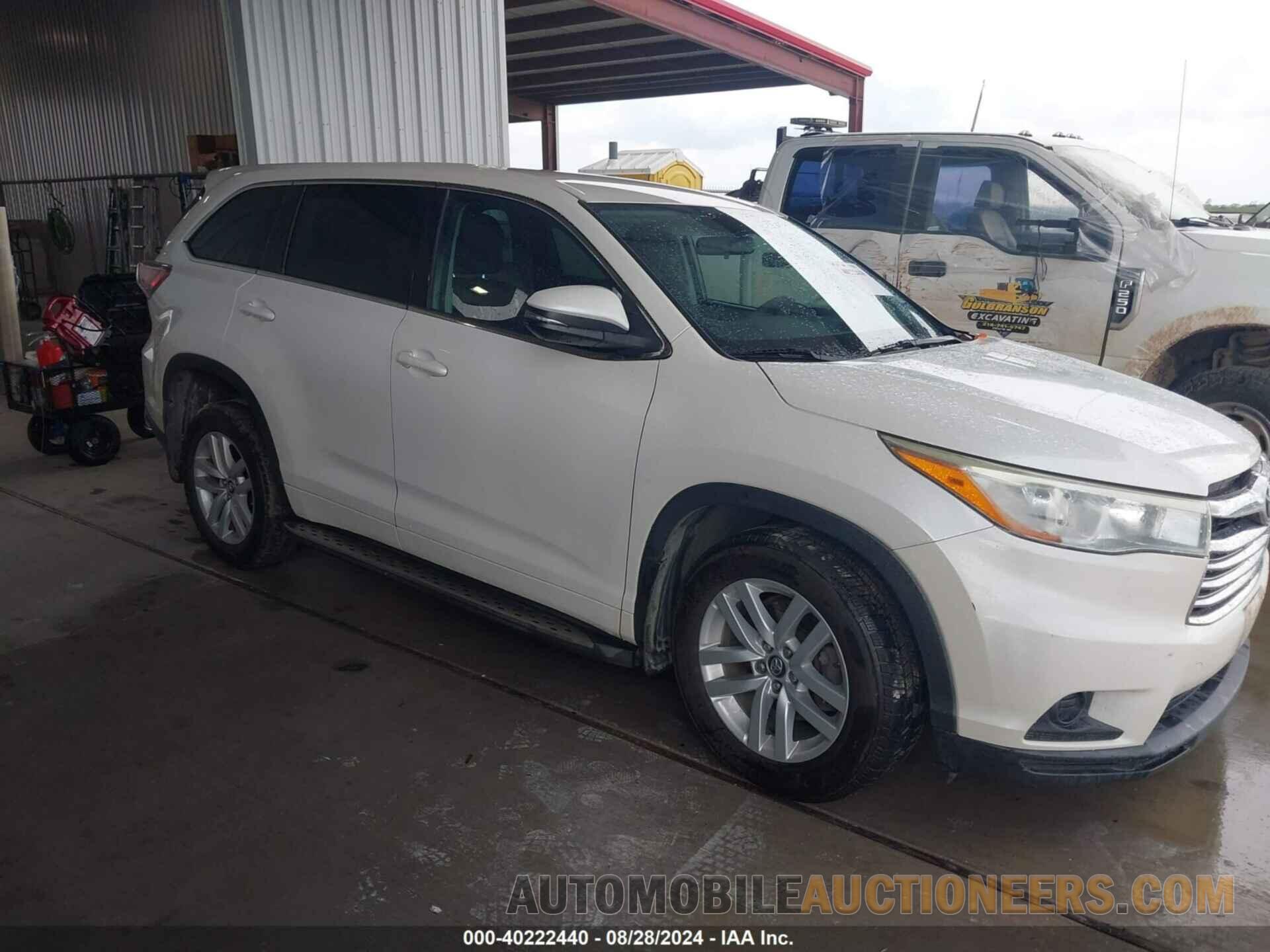 5TDZKRFH5GS155380 TOYOTA HIGHLANDER 2016