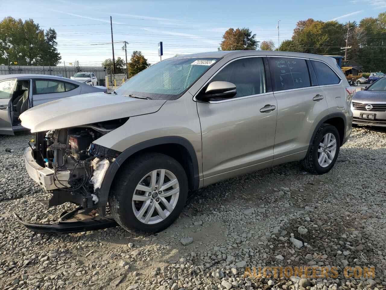 5TDZKRFH5GS156769 TOYOTA HIGHLANDER 2016