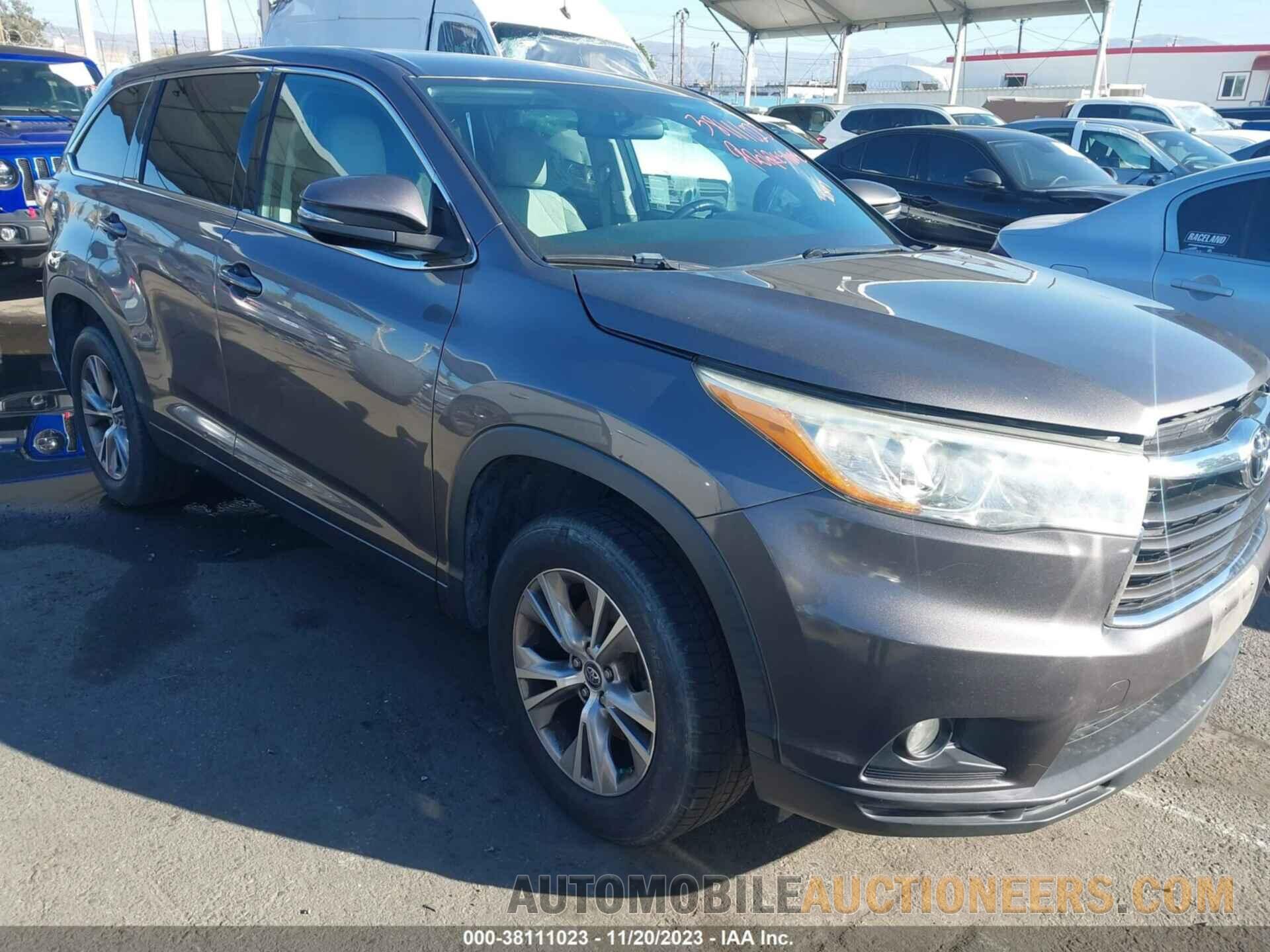 5TDZKRFH5GS160255 TOYOTA HIGHLANDER 2016