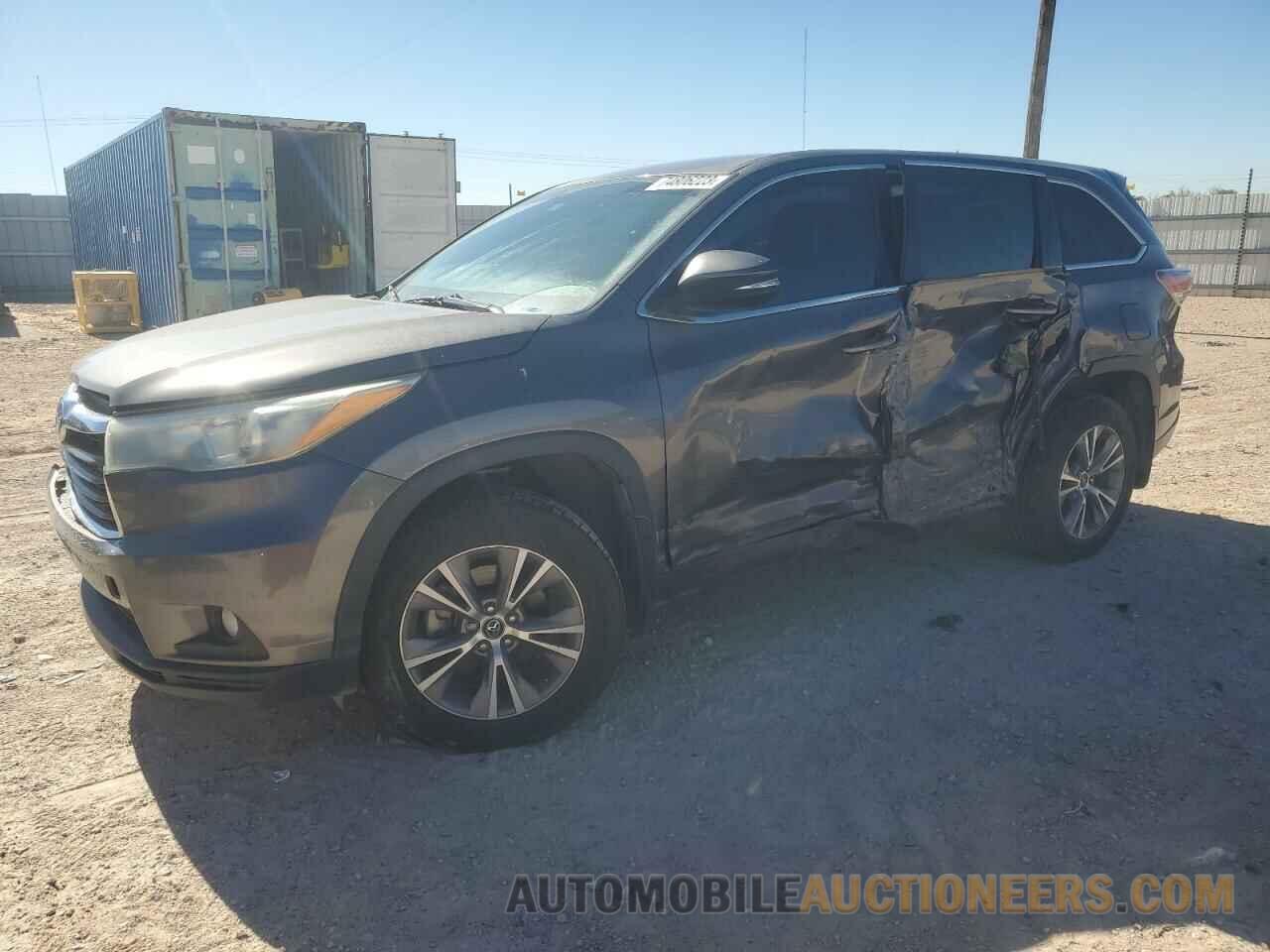 5TDZKRFH5GS170655 TOYOTA HIGHLANDER 2016