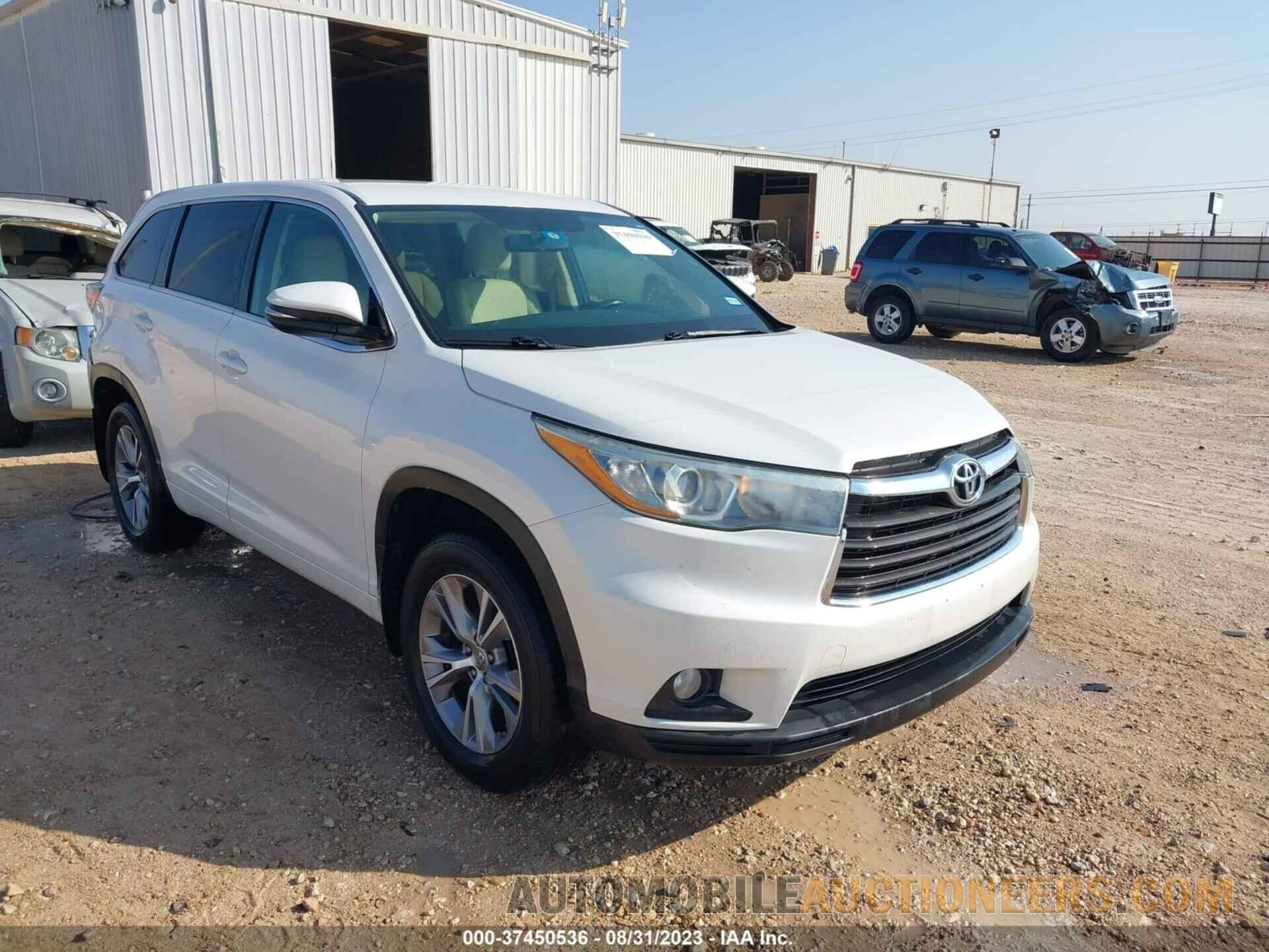 5TDZKRFH6FS048661 TOYOTA HIGHLANDER 2015