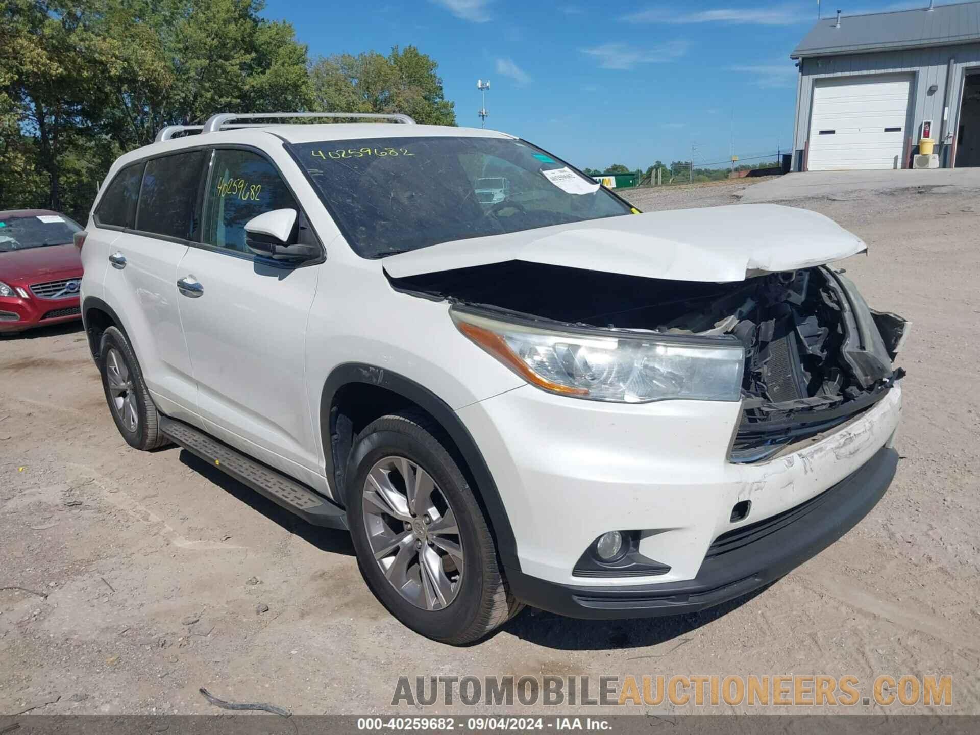 5TDZKRFH6FS056985 TOYOTA HIGHLANDER 2015