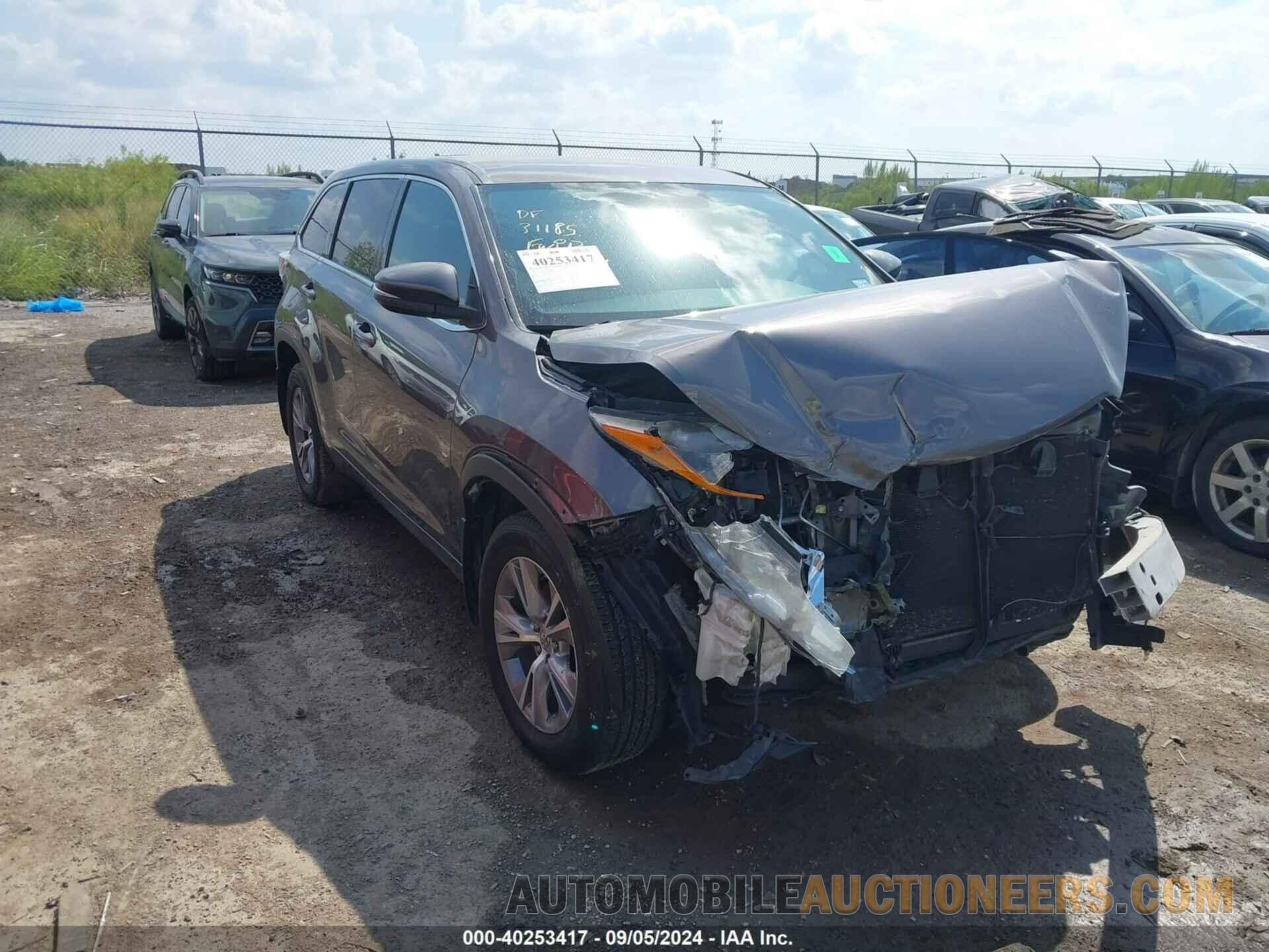 5TDZKRFH6FS065489 TOYOTA HIGHLANDER 2015