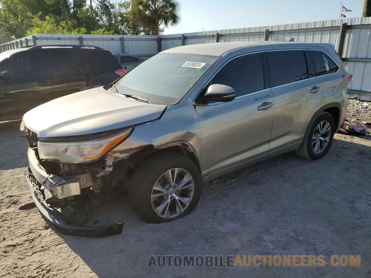 5TDZKRFH6FS086908 TOYOTA HIGHLANDER 2015